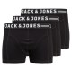 боксерки,мъжко,бельо,jack,&,jones,sense,boxers,3,units,black