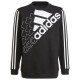 блуза,детски,блузи,adidas,logo,sweatshirt,black,(black,white)