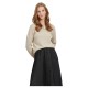 блуза,дамски,пуловери,дамски,плетени,дрехи,vila,ril,sweater,natural,melange,(beige)