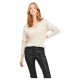 блуза,дамски,пуловери,дамски,плетени,дрехи,object,thess,v,neck,sweater,sandshell,detail,melange,(beige)