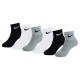 чорапи,мъжки,чорапи,дамски,чорапи,nike,colorful,quarter,short,socks,6,pairs,multicolor,(white,dk,grey,heather)