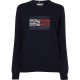 блуза,дамски,блузи,tommy,hilfiger,regular,flag,sweatshirt,blue