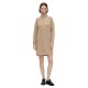 рокля,дамски,поли,и,рокли,pieces,ellen,high,neck,knit,long,sleeve,dress,beige,(silver,mink)