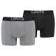 боксерки,мъжко,бельо,levi´s,®,optical,illusion,organic,cotton,boxers,2,units,grey,(grey,black)
