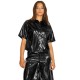 риза,с,къс,ръкав,дамски,блузи,дамски,ризи,jack,&,jones,vida,faux,leather,jjxx,short,sleeve,shirt,black,(black,detail,shiny)