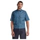 риза,с,къс,ръкав,мъжки,ризи,g,star,cropped,short,sleeve,shirt,blue,(raw,denim)