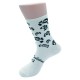 чорапи,дамски,чорапи,angelina,calzino,air,skulls,socks,white