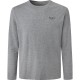 тениска,мъжки,тениски,pepe,jeans,original,basic,2,long,sleeve,t,shirt,grey,marlange,(grey)