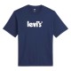 тениска,мъжки,тениски,levi´s,®,relaxed,fit,short,sleeve,t,shirt,poster,logo,dress,blues,(blue)