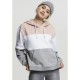 блуза,дамски,блузи,urban,classics,oversized,3,tone,sweatshirt,pink,(pink,white,gray)