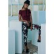 панталони,дамски,панталони,urban,classics,waist,cargo,pants,bordeaux,camouflage,(red)