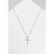 бижутерия,urban,classics,necklace,big,basic,cross,yellow,(gold)
