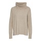 блуза,дамски,пуловери,дамски,плетени,дрехи,vero,moda,doffy,high,neck,sweater,brown,(sepia,tint,detail,melange)