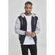 блуза,мъжки,пуловери,urban,classics,2,tone,zip,sweatshirt,black,gray,(black)
