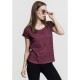 тениска,дамски,тениски,urban,classics,spray,long,short,sleeve,t,shirt,bordeaux,(red)