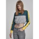 тениска,дамски,тениски,urban,classics,3,tone,stripe,crew,t,shirt,grey,(gray,blue,duck,yellow)