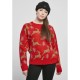 блуза,дамски,блузи,urban,classics,oversized,christmaser,sweatshirt,red,(red,gold)