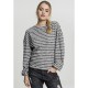 блуза,дамски,пуловери,дамски,плетени,дрехи,urban,classics,oversize,sweater,black,white,(black)