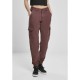 панталони,дамски,панталони,urban,classics,high,waist,cargo,pants,bordeaux,(red)