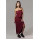 рокля,дамски,поли,и,рокли,urban,classics,vicoe,bandeau,dress,bordeaux,(red)