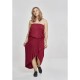 рокля,дамски,поли,и,рокли,urban,classics,vicoe,bandeau,big,dress,red,(bordeaux)