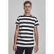тениска,мъжки,тениски,urban,classics,urban,classic,blo,stripe,t,shirt,black,(black,white)