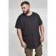тениска,мъжки,тениски,дамски,тениски,urban,classics,shaped,long,big,short,sleeve,t,shirt,black,(black)