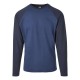 тениска,мъжки,тениски,urban,classics,raglan,contrast,long,sleeve,t,shirt,blue,(bleu,foncé,bleu,marine)