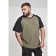 тениска,мъжки,тениски,urban,classics,raglan,contract,big,short,sleeve,t,shirt,olive,black,green,(green)