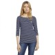тениска,дамски,тениски,tom,tailor,stripe,3,4,sleeve,t,shirt,navy,white,small,stripe,(blue)