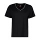 тениска,дамски,тениски,luhta,hinkabole,short,sleeve,v,neck,t,shirt,black,(black)