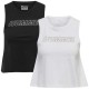 тениска,дамски,тениски,hummel,cali,cropped,cotton,sleeveless,t,shirt,2,units,multicolor,(black,white,driftwood)