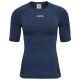 тениска,мъжки,тениски,hummel,mike,seamless,short,sleeve,t,shirt,blue,(insignia,blue,black,melange)