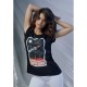 тениска,дамски,тениски,miss,tee,road,to,pace,box,short,sleeve,t,shirt,black,(black)