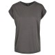 тениска,дамски,тениски,urban,classics,extended,shoulder,grandes,tailles,short,sleeve,t,shirt,black