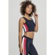 потник,дамски,топове,urban,classics,stripe,zip,crop,sleeveless,top,navy,blue,red,white,(blue)