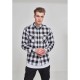 риза,с,дълъг,ръкав,мъжки,ризи,urban,classics,basic,flannel,long,sleeve,shirt,black,white,(black)