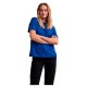 тениска,дамски,тениски,pieces,ria,fold,up,solid,short,sleeve,t,shirt,mazarine,blue,(blue)