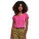 тениска,дамски,тениски,urban,classics,cropped,button,short,sleeve,t,shirt,bright,violet,(pink)
