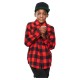 карирана,риза,детски,ризи,urban,classics,checked,flanell,long,sleeve,shirt,black,red,(red)