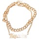 бижутерия,urban,classics,zodiac,anklet,golden,(aquarius)