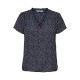 тениска,дамски,тениски,only,onlsonja,life,short,sleeve,v,neck,t,shirt,blue,(bleu,marine,blanc)