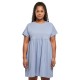 рокля,дамски,поли,и,рокли,urban,classics,organic,empire,valance,short,sleeve,dress,viola,blue,(blue)