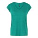 тениска,дамски,тениски,pieces,billo,lurex,short,sleeve,v,neck,t,shirt,green,(pepper,green,detail,gold,lurex)