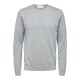 блуза,мъжки,пуловери,selected,berg,b,sweater,grey,(medium,grey,melange)