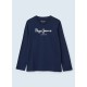 тениска,детски,тениски,pepe,jeans,new,herman,n,long,sleeve,t,shirt,blue,(navy)