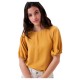 дамски,дънки,дамски,блузи,дамски,ризи,salsa,jeans,túnica,lyocell,with,dye,short,sleeve,blouse,orange