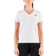 тениска,дамски,тениски,kappa,logo,cabou,short,sleeve,v,neck,t,shirt,white