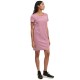рокля,дамски,поли,и,рокли,vila,tinny,new,short,sleeve,dress,purple,(magenta,haze,stripes,snow,white,h,h)