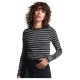 тениска,дамски,тениски,superdry,vintage,tiny,long,sleeve,t,shirt,grey,(black,white,stripe)